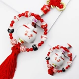 Подвеска для машины, украшение, зеркало заднего вида, защитный амулет, на удачу