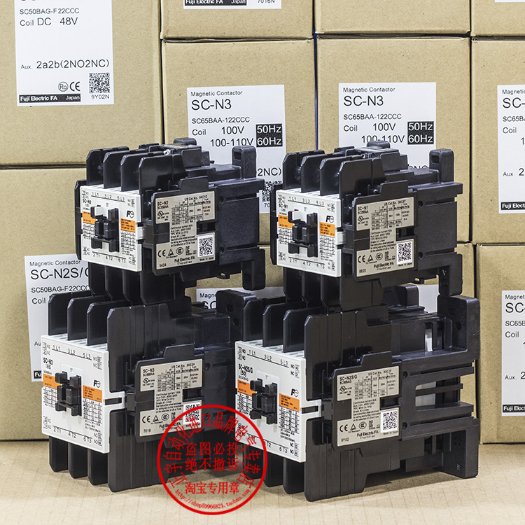 正品原装富士SC接触器N1 N2 N2S N3/G U AC DC 24V 48V 110V-220V - 图3