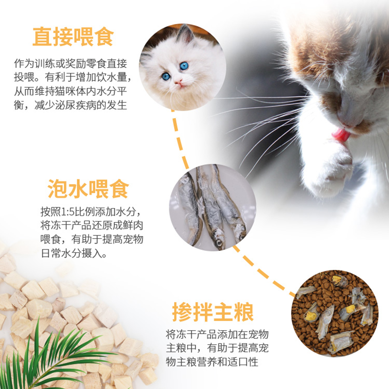 冻干多春鱼宠物猫咪零食小鱼干满籽发腮增肥补钙营养幼猫成猫脱盐 - 图2