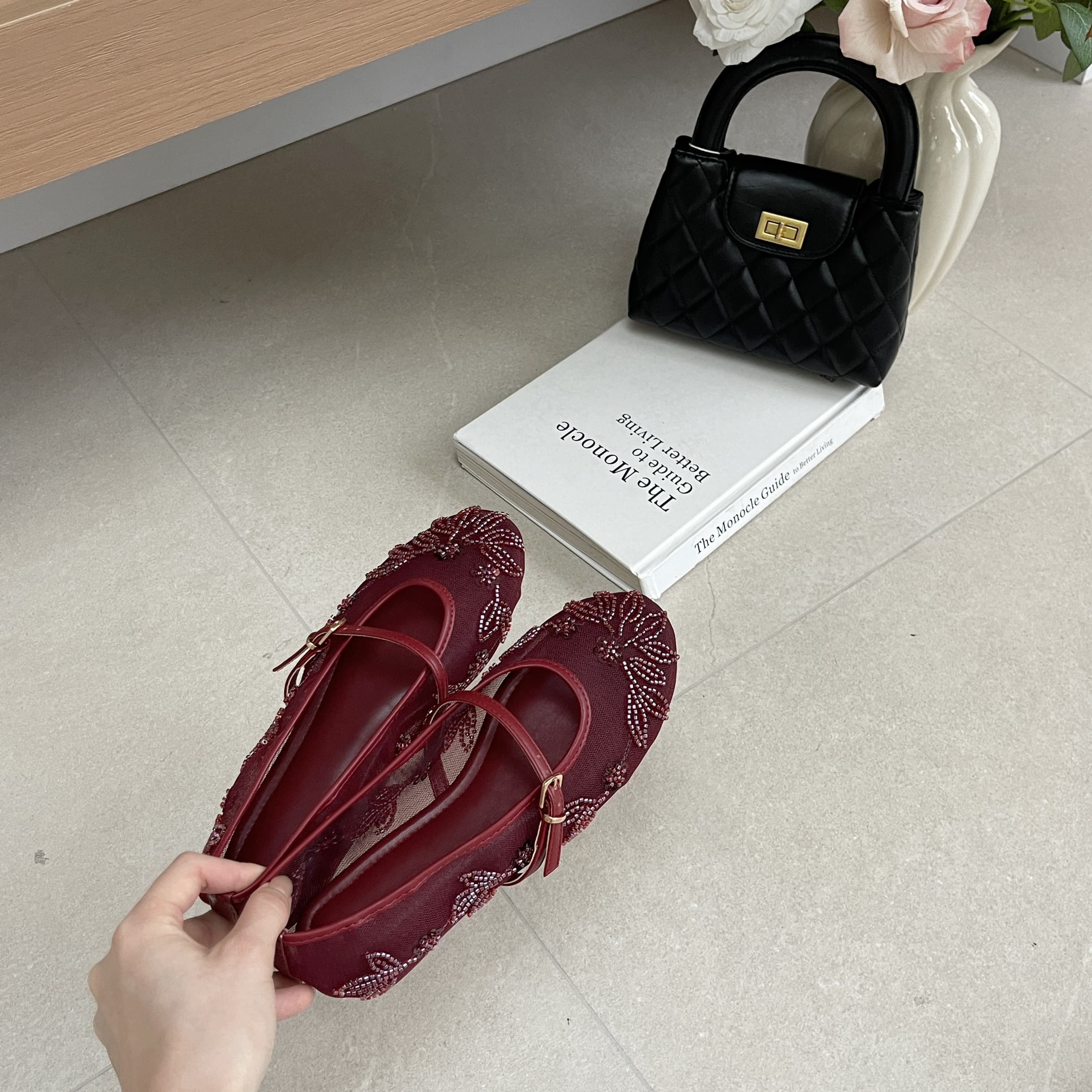 温柔风网纱刺绣花朵玛丽珍鞋女一字扣带平底浅口单鞋透气大码凉鞋,淘宝优惠券,粉丝福利购,淘宝优惠卷