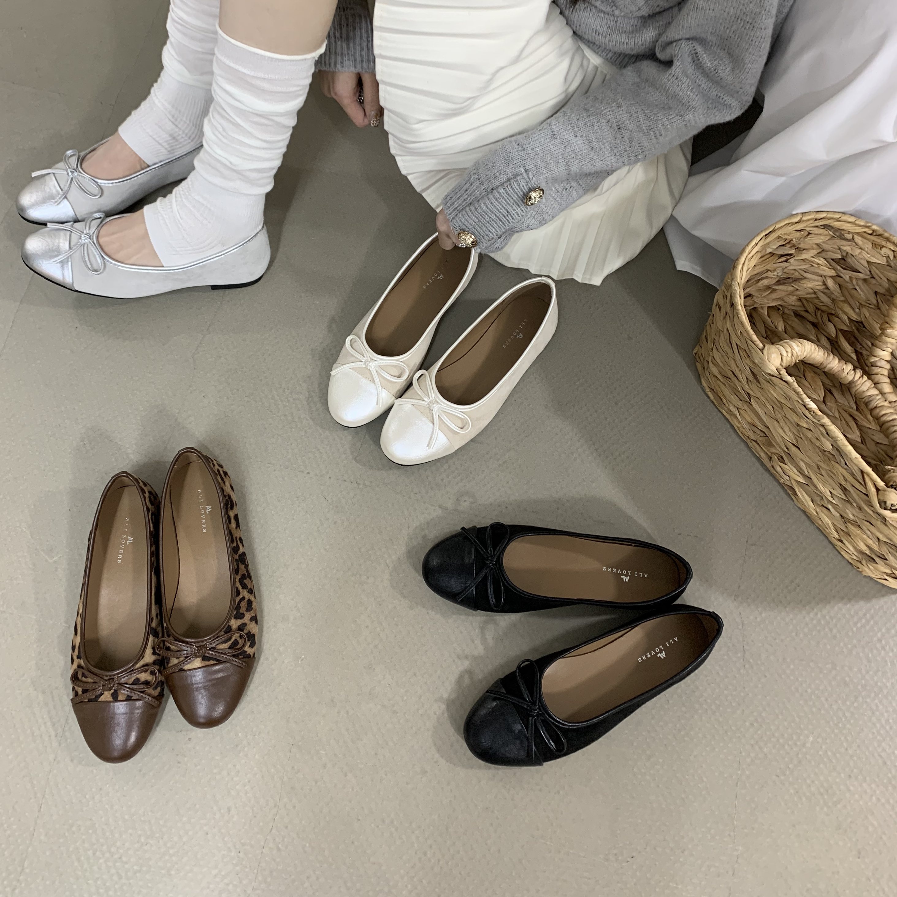 法式蝴蝶结芭蕾舞鞋女平底一字带圆头浅口单鞋拼接优雅奶奶鞋真皮,淘宝优惠券,粉丝福利购,淘宝优惠卷