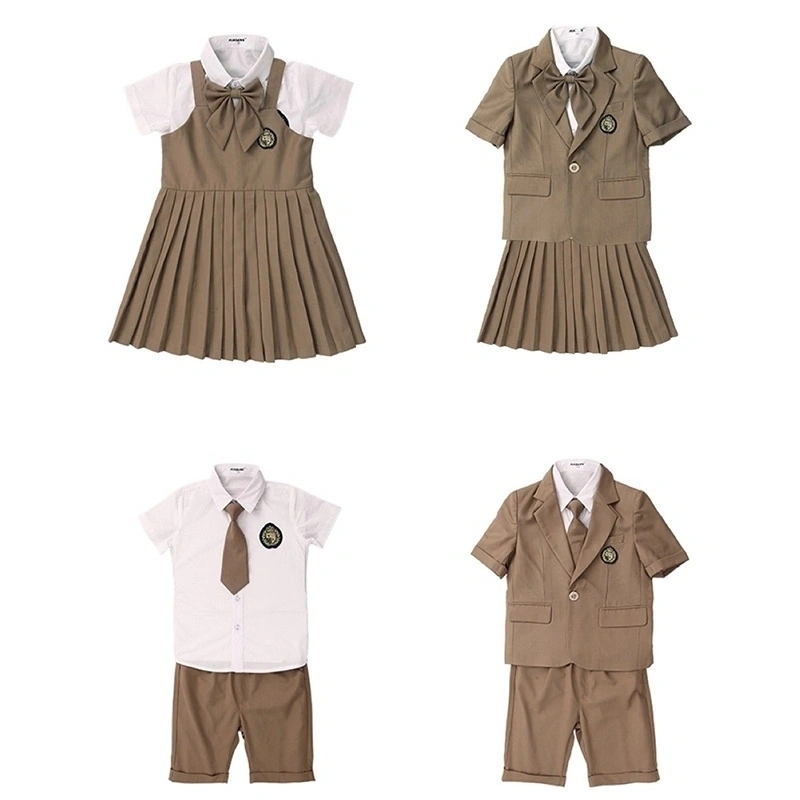 幼儿园园服出租 大班毕业照服夏季小学生校服英伦风儿童班服租赁