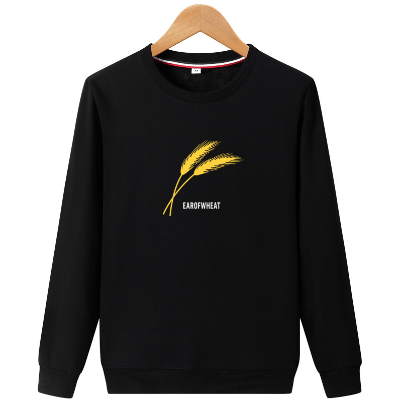 冬季男士加绒纯棉圆领无帽男装卫衣 英麦迪卫衣