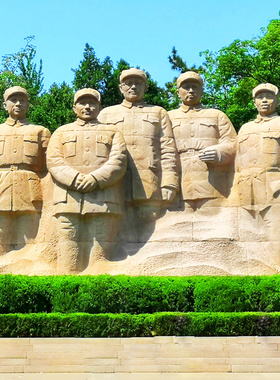 五大常委革命伟人石雕玻璃钢仿铜雕像大型户外园林景观铸铜艺术品