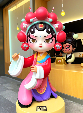 玻璃钢卡通雕塑定制动漫人物