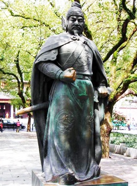 古代爱国将军岳飞英雄人物雕像公园广场校园纪念馆景观铸铜摆件