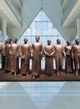 党组织开会情景小品博物馆玻璃钢