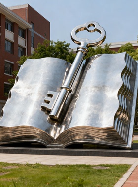 不锈钢镜面异型校园装饰