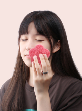 小红花柔软洁面扑蒟蒻洗脸海绵