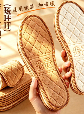 鞋垫冬季保暖吸汗防臭加绒加厚男