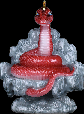 灵蛇真身蟒家柳家神像汉白重体黑