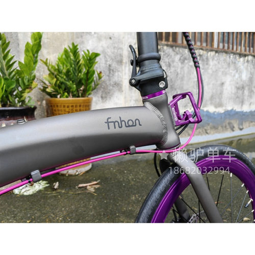 懒驴单车风行折叠车DG2018海豚铝合金高刚性折叠车9速10速油刹 - 图3