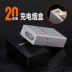 Tất cả kim loại 20 que sạc hộp thuốc lá nhẹ hơn một người đàn ông di động siêu mỏng tùy chỉnh cá tính để gửi cho bạn bè - Bật lửa hộp quẹt bic Bật lửa