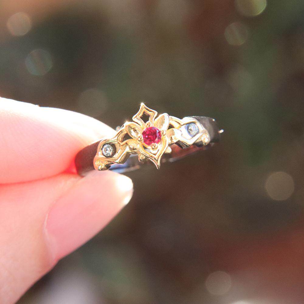 游戏周边 原神七大元素神之眼不锈钢戒指风火水雷二次元温迪指环