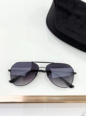 TOMFORD汤姆福特FT0853黑色金属飞行员渐变灰镜片墨镜太阳眼镜