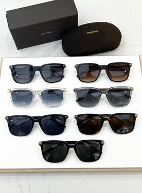 TOMFORD汤姆福特FT1183K方形黑色框架蓝色镜片时尚墨镜太阳眼镜