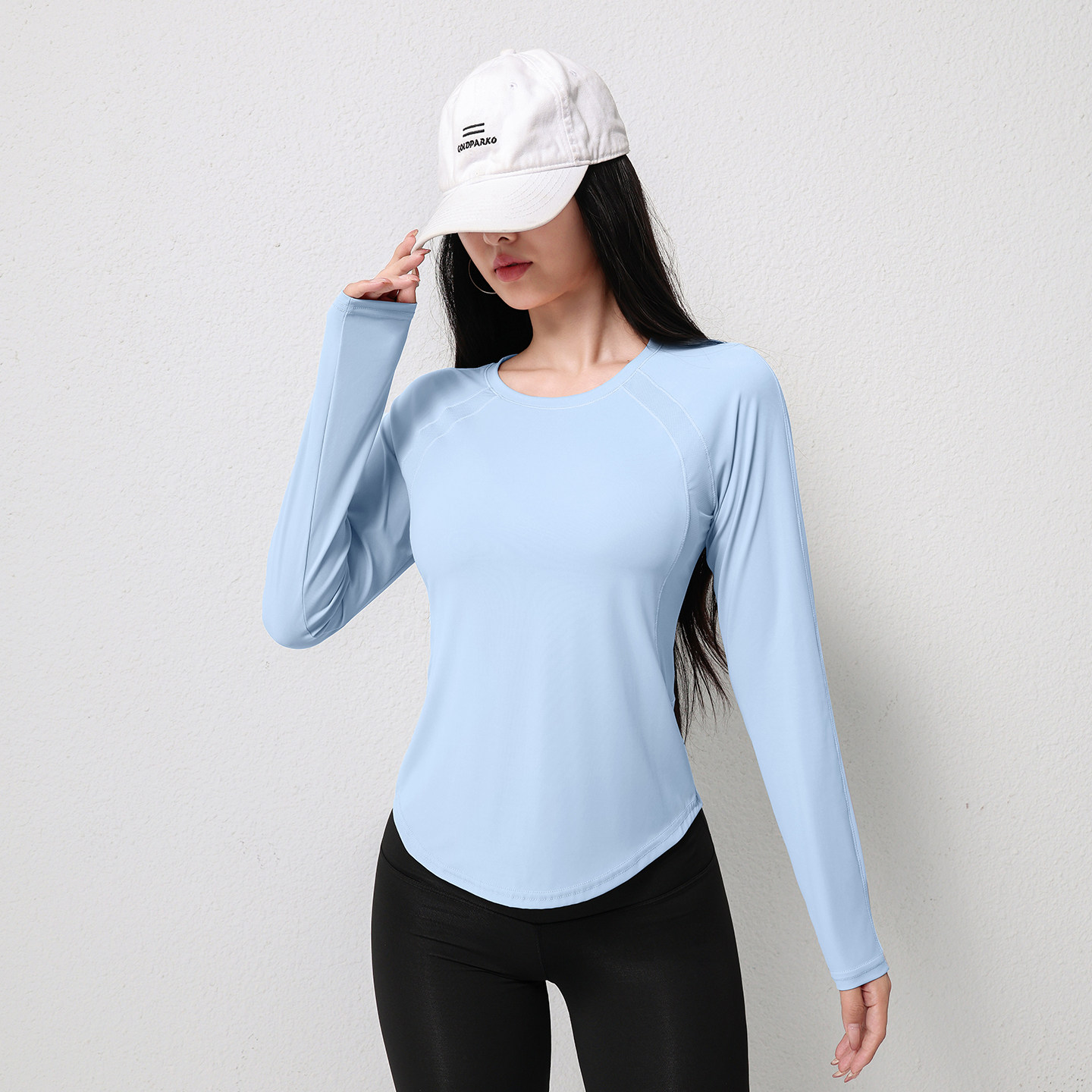 宽松速干运动上衣女长袖T恤瑜伽服透气跑步健身服显瘦春秋健身服,淘宝优惠券,粉丝福利购,淘宝优惠卷