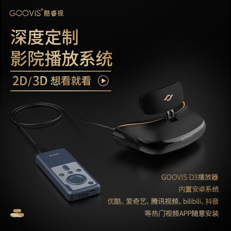 goovis酷睿视3d vr 4k智能头戴显示器 goovis酷睿视智能眼镜/VR设备