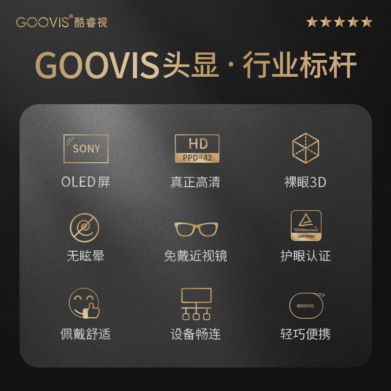 goovis酷睿视3d vr 4k智能头戴显示器 goovis酷睿视智能眼镜/VR设备