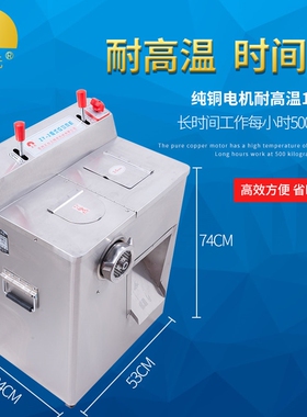 正元绞肉机柜式立式商用绞切两用