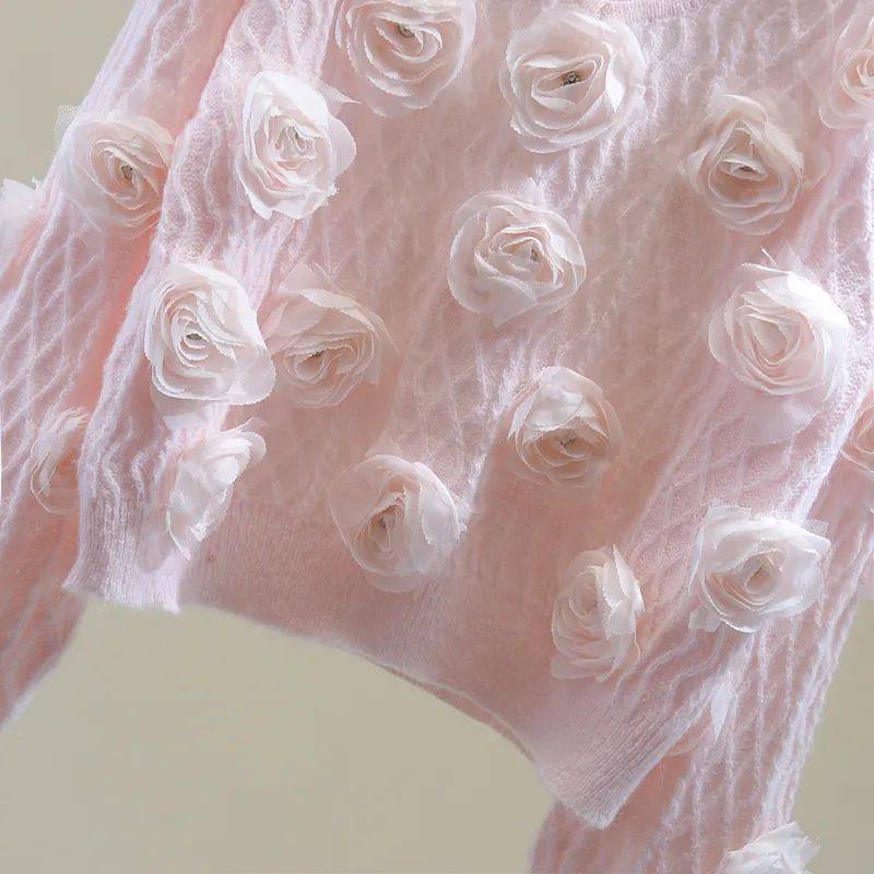 重工花朵镶钻长袖显瘦上衣秋冬韩版宽松毛衣,淘宝优惠券,粉丝福利购,淘宝优惠卷