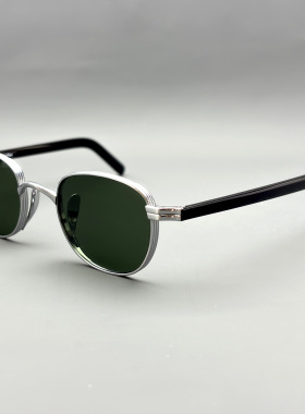 本万年龟纯钛复古墨镜方框太阳镜