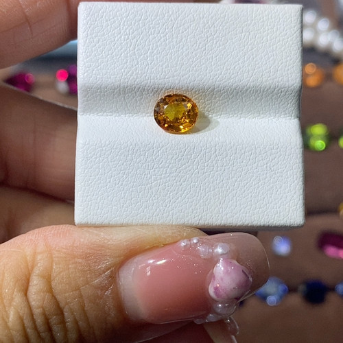 天然黄色蓝宝石1.13克拉 - 图0