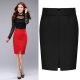 Autumn and winter woolen hip-hugging skirt one-step skirt
