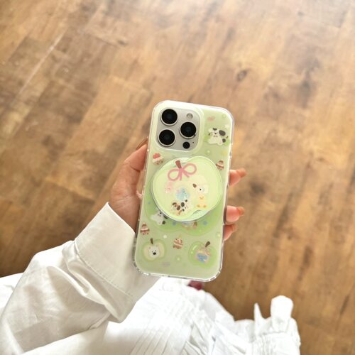 磁吸支架适用oppoA3/reno10/4se手机壳findx7/5pro青苹果动物乐园A56/32/a57女款K11x/97/93s软套8全包清新绿 - 图2
