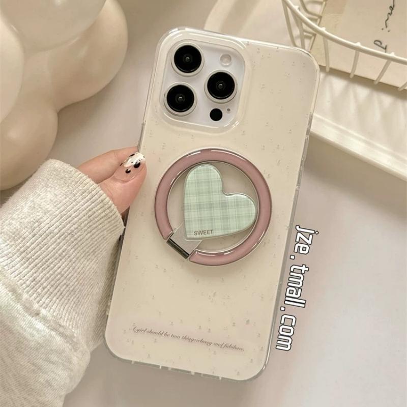 磁吸支架适用oppoA3/reno10/4se手机壳findx7/5pro简约奶油泼墨爱心折叠A56/32/a57女K11x/97/93s软套8国际版 - 图3