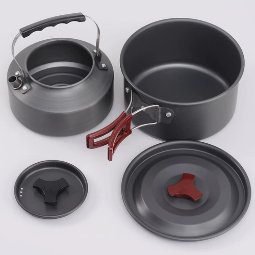 Дорожный портативный чайник для кемпинга для пикника, посуда, снаряжение