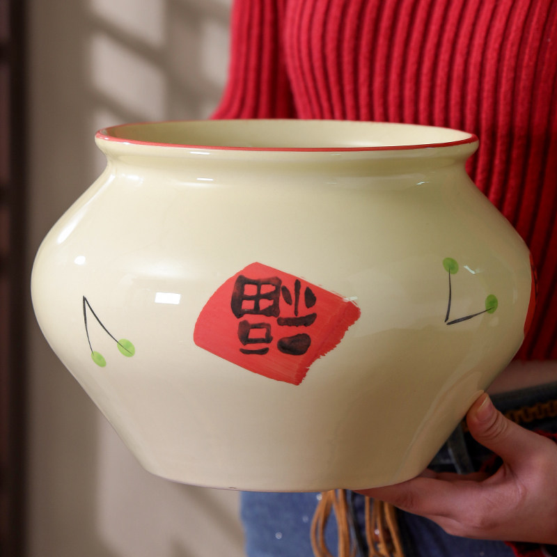 中国风陶瓷花盆家用新中式冬青蝴蝶兰专用大号兰花盆栽轻奢高级感,淘宝优惠券,粉丝福利购,淘宝优惠卷