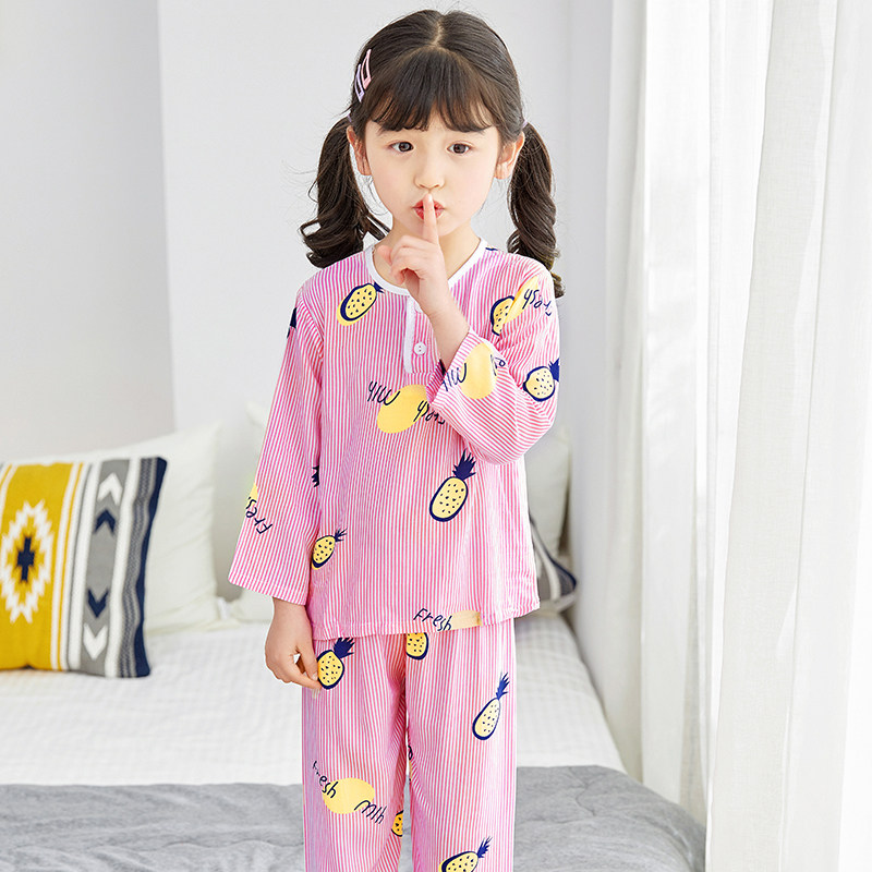 夏季中大童卡通棉绸睡衣套装家居服 朵朵莉家居服套装