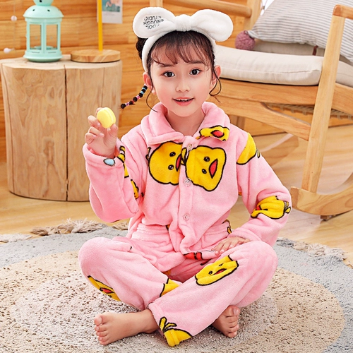 Демисезонная коралловая бархатная детская пижама для мальчиков, детский фланелевый комплект, увеличенная толщина, подходит для подростков