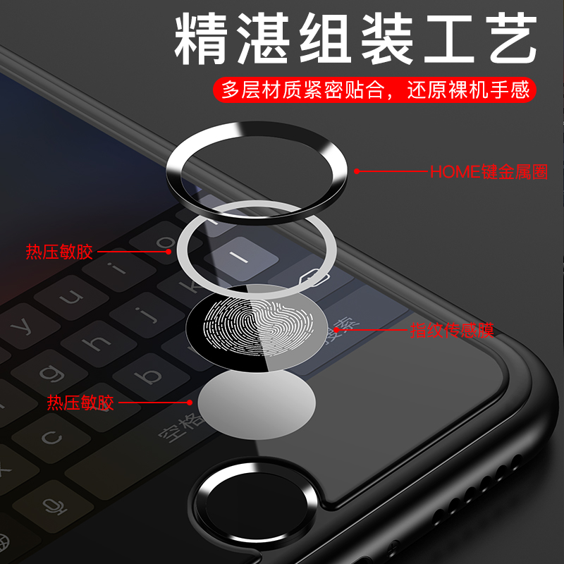 苹果指纹按键贴iphone8p防手汗7plus手机解锁5s识别6s网红home感应ipad指纹解锁-图3