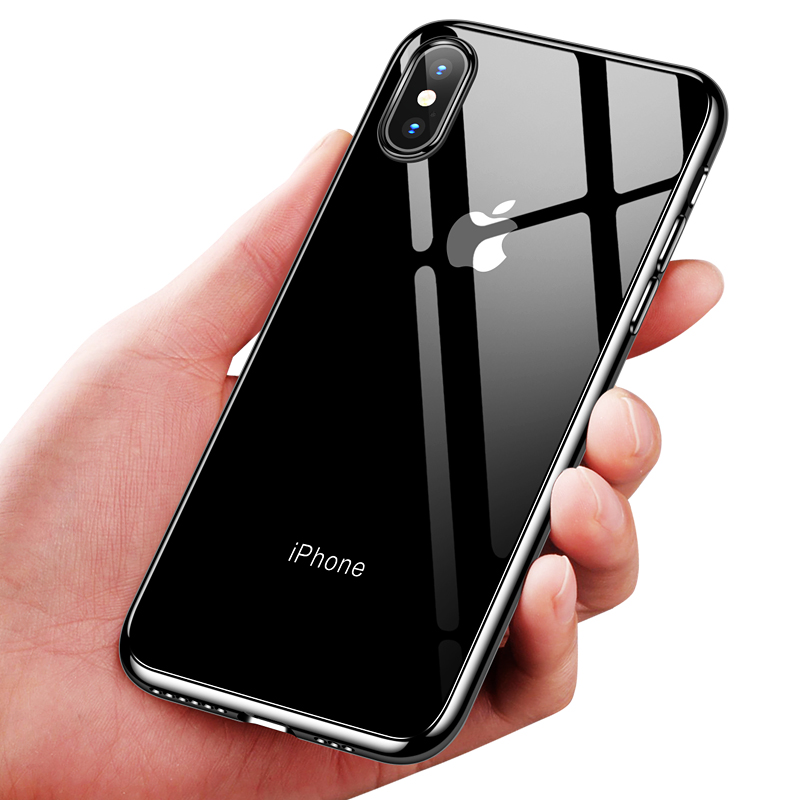 苹果X手机壳iPhoneXS Max透明新款超薄XR硅胶软壳8X电镀裸机手感-图3
