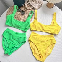 YWS Foreign Trade New Dopamine Series Beach Surfing Holiday Display Slim Casual Split Bikini