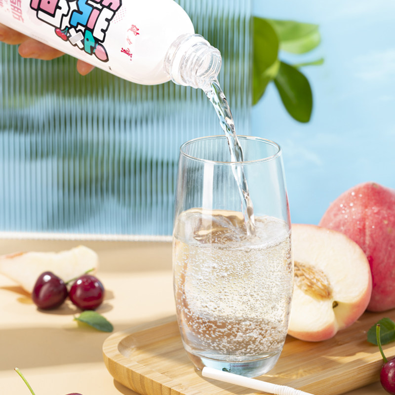 健力宝 白桃樱桃味0糖0脂微泡水 500mLx15瓶 29.9元包邮 值值值-买手聚集的地方