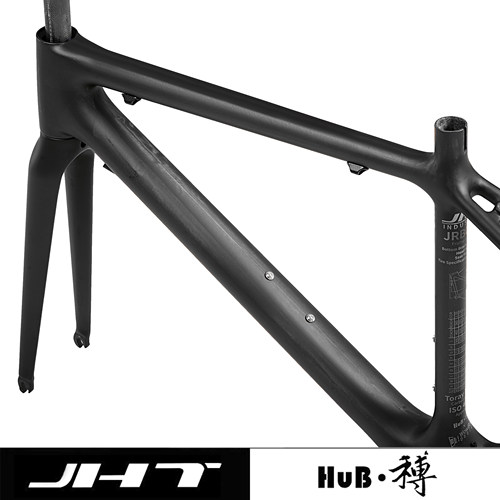 HuB和博公路自行车碳纤维车架配碳纤维前叉圈刹外走线竞技车架 - 图2