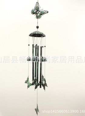 金属手工绿色风铃挂饰