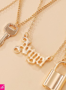 European American Simple Multilayer Necklace 6pcs/set 女项链