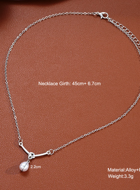 Pearl necklace card temperament necklace accessories 项链女