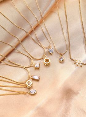 小众轻奢锁骨链时尚高级感项链