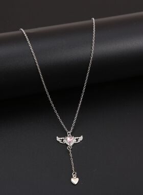 丘比特之心项链女锆石轻奢颈链