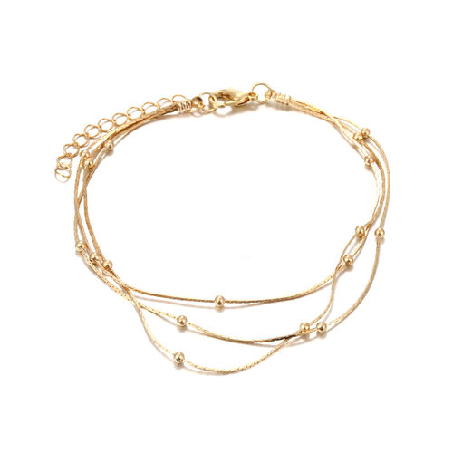 New three-layer anklet foot chain set accessories欧美脚链饰 - 图3