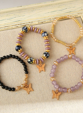 跨境热销款手链蝴蝶手串套装