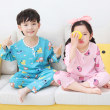 Children's summer thin cotton silk pajamas