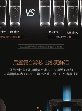 美的净水器家用直饮M400G厨房