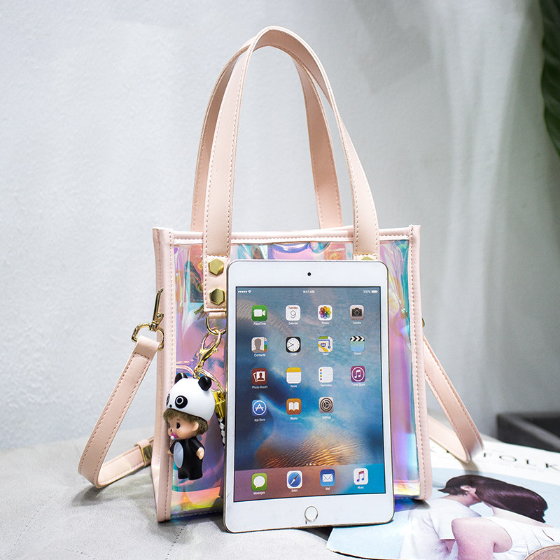 2020春夏新款潮透明斜挎小ck果冻包 flangelicka箱包女士包袋