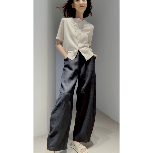 Hemp Elastic Waist ແຫ້ງແລະເບົາ ໂສ້ງ Harem ວ່າງ
